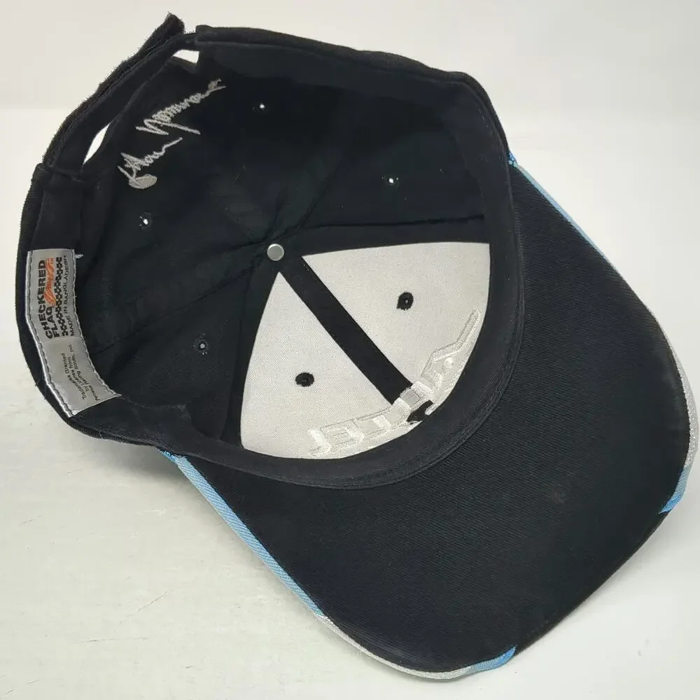 Alltel Racing 12 Ryan Newman Black Baseball Cap One Size Checkered Flag Hat